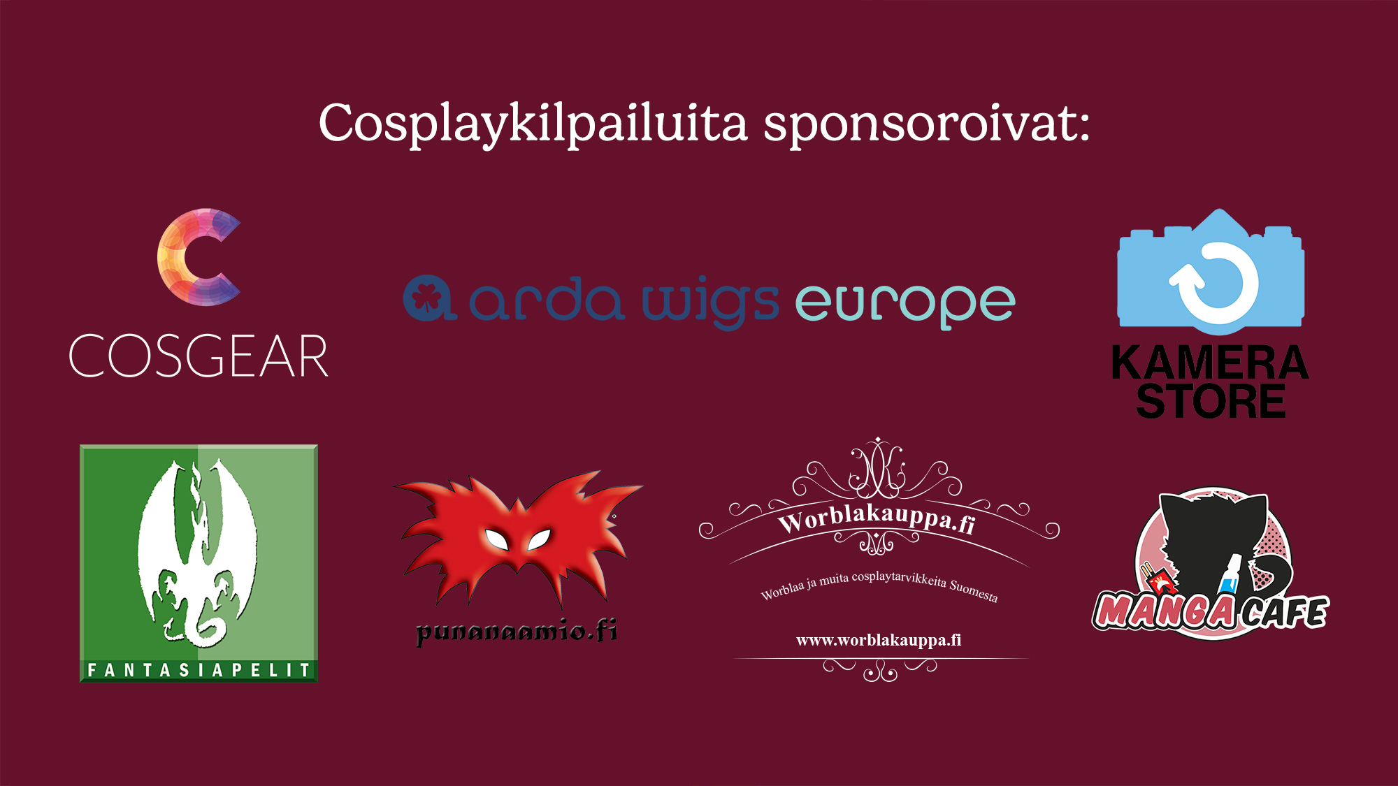 Cosplaykilpailuiden sponsorit